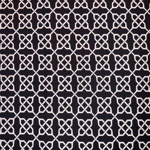 9.14 Yds Free Spirit Vicki Payne Black White Celtic Knot Fretwork Lattice Fabric